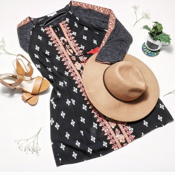 NEW THML|Tunic Dress +‎ Embroidery S - Picture 2 of 9